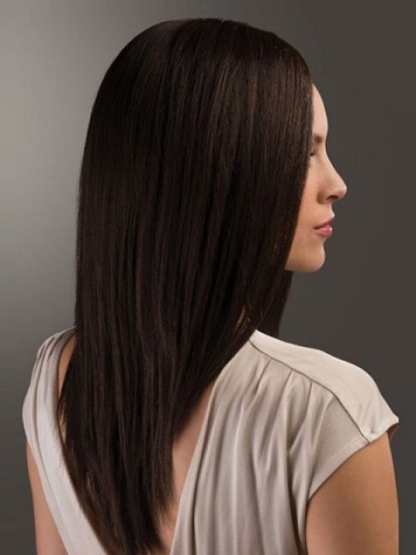 Long Straight Capless Human Hair Wigs 20 Inches