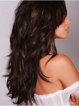 Wavy Long Capless Remy Human Hair 24 Inches