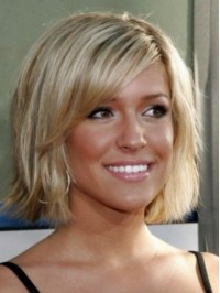 Short Straight Human Lace Front Wigs