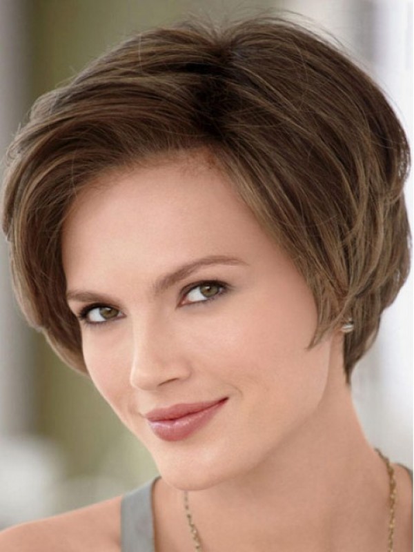 Short Straight Lace Front Human Wigs