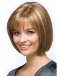 Easy Blonde Straight Chin Length Wigs