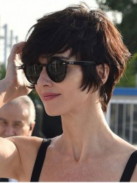 Short Wavy Human Wigs