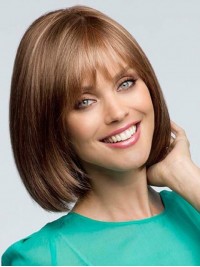 Full Lace Short Straight Human Wigs