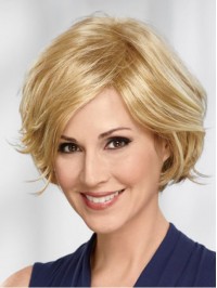 Short Wavy Human Wigs