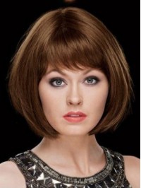 Popular Straight Capless Human Hair Wigs 12 Inches