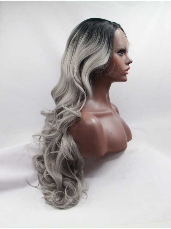 Layered Curly Ombre Capless Synthetic Wigs
