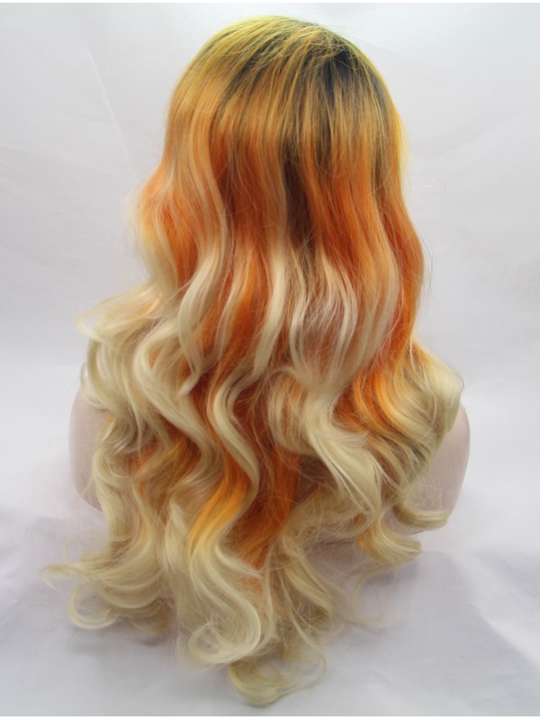 28" Wavy Ombre  Lace Front Wigs