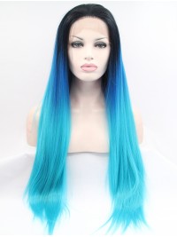 28" Ombre  Synthetic Lace Front Wigs