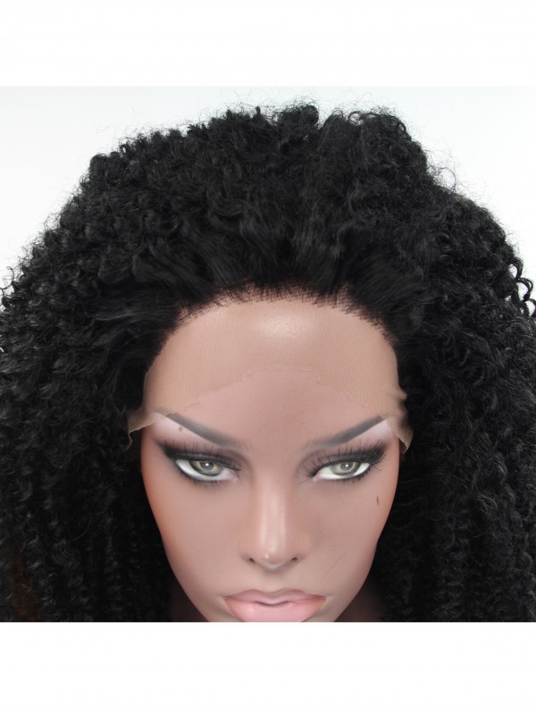 28" Kinky Braun  Synthetic Lace Front Wigs