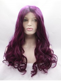 Black Curly  Synthetic Lace Front Wigs