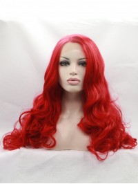 28" Curly   Lace Front Synthetic Wigs