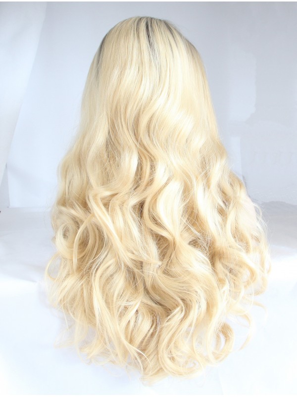 26" Curly Ombre  Lace Front Synthetic Wigs