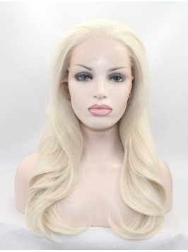30" Wavy Blonde Layered Lace Front Synthetic ...