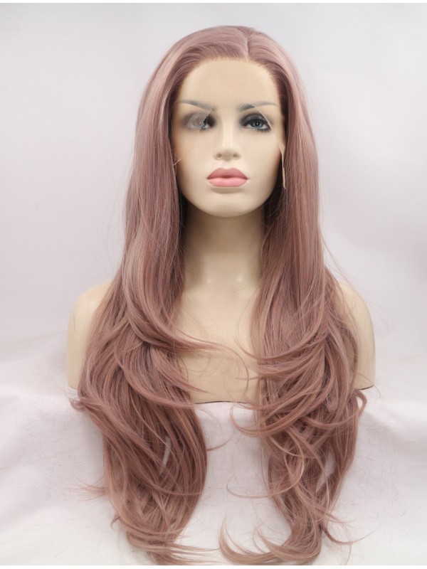 Long Layered Lace Front Wavy Synthetic Wigs