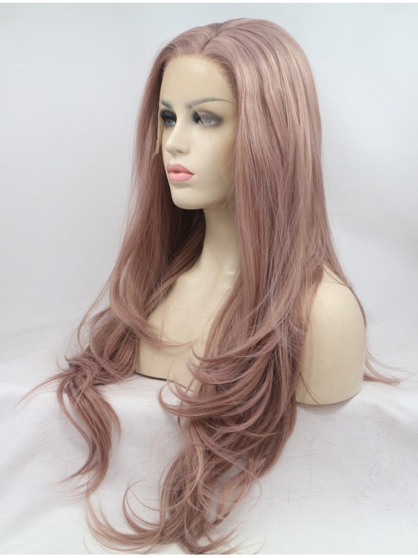 Long Layered Lace Front Wavy Synthetic Wigs