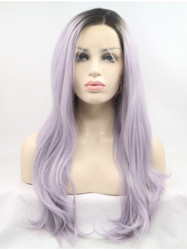 Long  Wavy Lace Front Wavy Synthetic Wigs