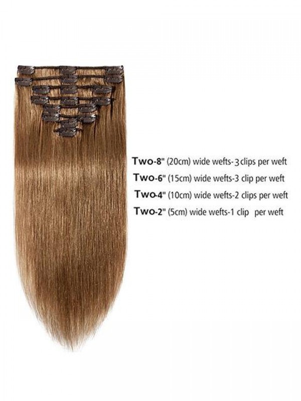 Clip In Hair Extensions Human Hair Double Drawn Human Hair Extensions