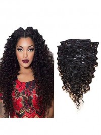 Clip In Human Hair Extensions Curly Human Hair Extensions Clips