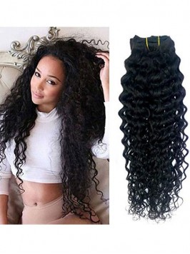 Doren Curly Clip In Human Hair Extensions Virgin R...