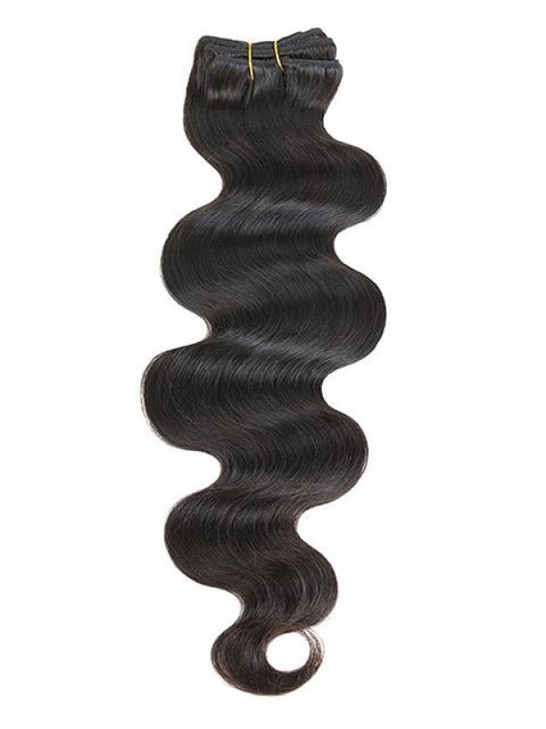 Full Head Clip In Hair Extensions Body Wave Human Hair Weft