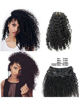 Remy Virgin Hair Kinky Curly African American Hair...