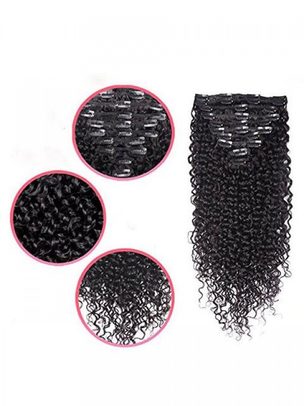 Clip In Human Hair Extensions Full Head 10 Pieces