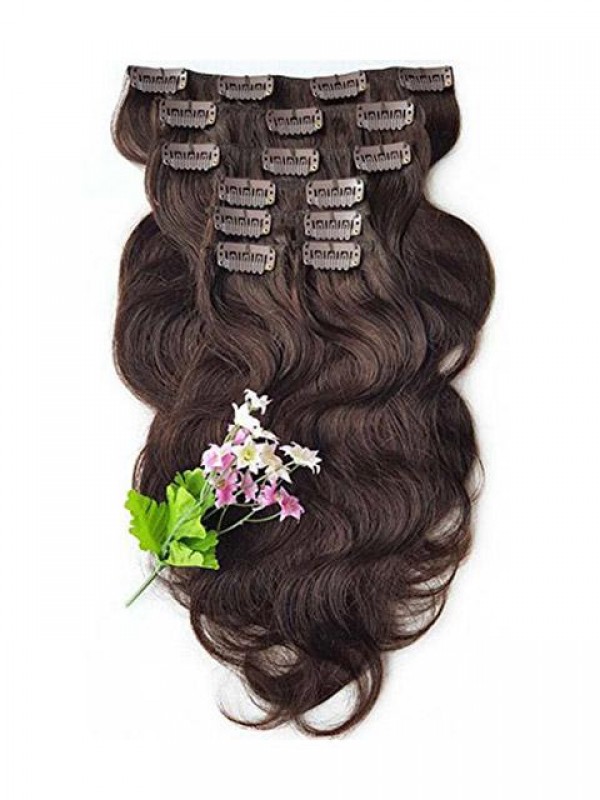 Wavy Clip In Hair Extensions Synthetic 7Pcs