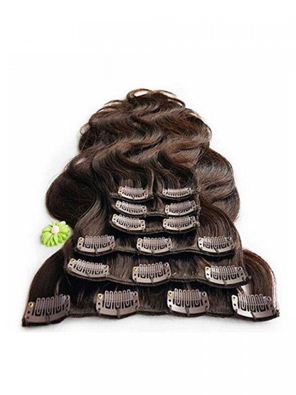 Wavy Clip In Hair Extensions Synthetic 7Pcs