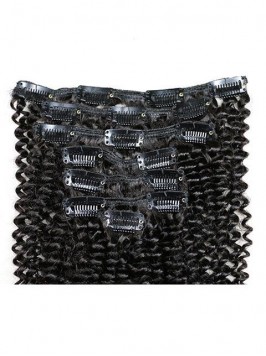 Brazilian Virgin Hair Afro Kinky Curly Clip In Hai...