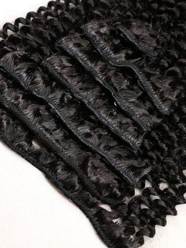 Brazilian Virgin Hair Afro Kinky Curly Clip In Hair Extensions
