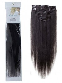 Clip In Remy Human Hair Extensions Off Black