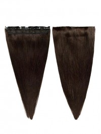 Full Head 1 Piece 5 Clips Clip In Remy Human Hair Extensions