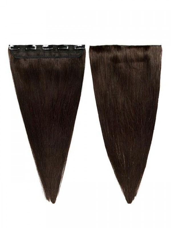 Full Head 1 Piece 5 Clips Clip In Remy Human Hair Extensions