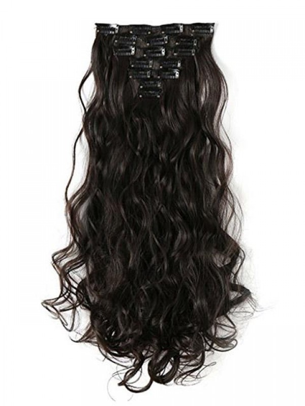 Curly Full Head Clip In Synthetic Hair Extensions