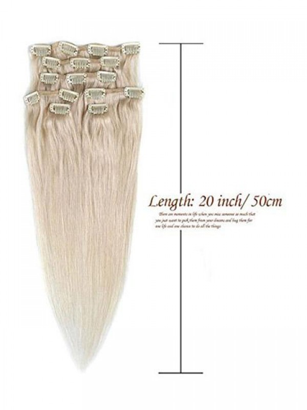 Long Straight Clip In Synthetic Hair Extension