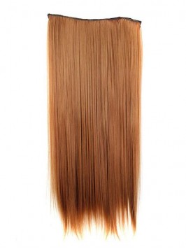 Long Straight Synthetic One Piece Clip In Hair Ext...