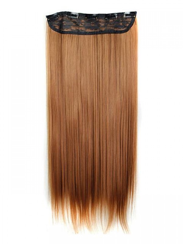 Long Straight Synthetic One Piece Clip In Hair Extensions