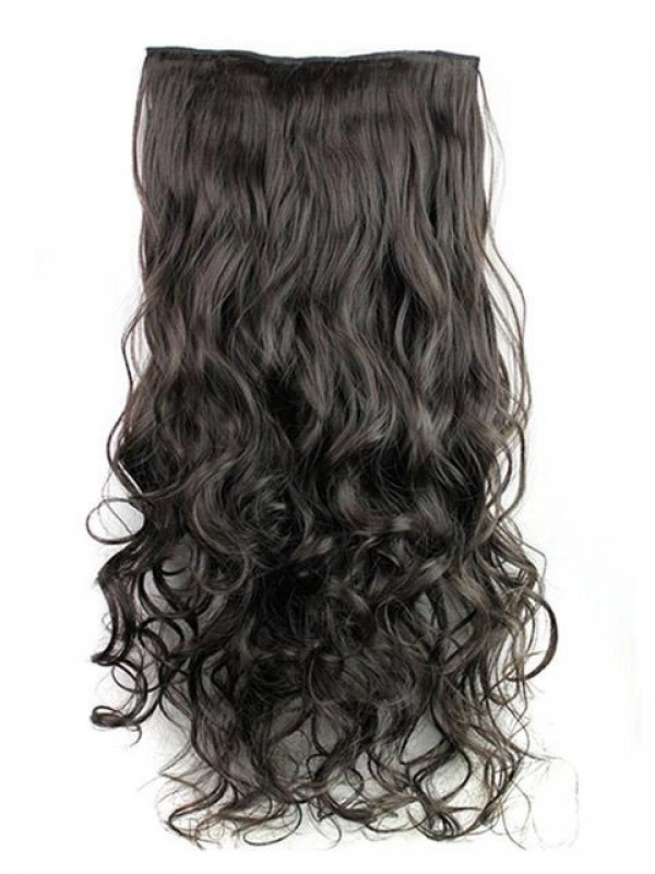Long Wave One Piece Synthetic Clip In Hair Extension