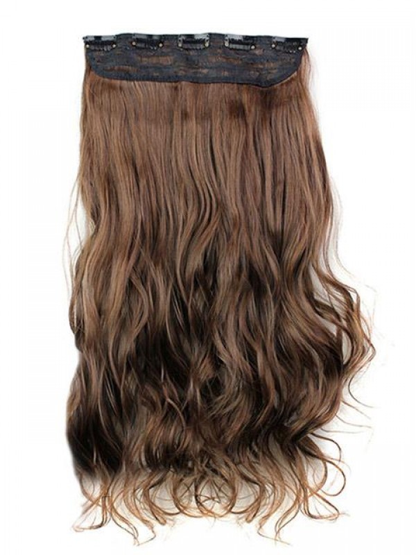 Long Wave Synthetic One Piece Clip In Hair Extension