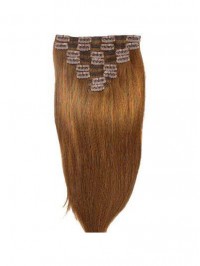 8Pcs Synthetic With Double Weft Thick To The Ends Clip In Extension