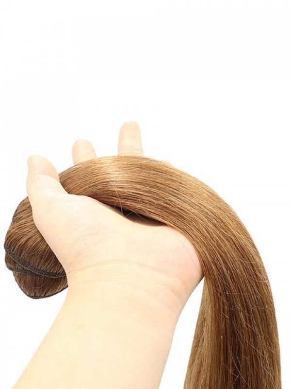 8Pcs Synthetic With Double Weft Thick To The Ends Clip In Extension