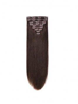 For Long Hair Full Head Dark Brown Color Synthetic...