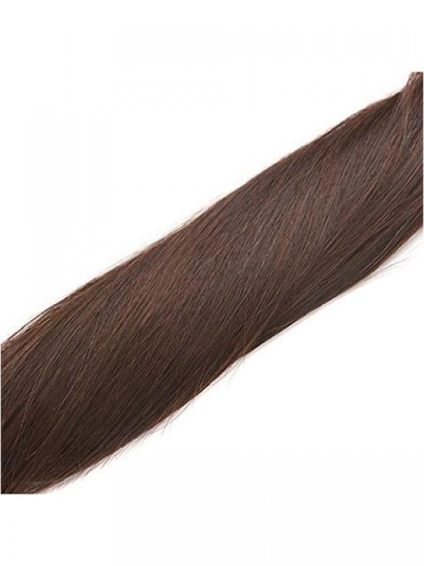For Long Hair Full Head Dark Brown Color Synthetic Hair Extensions