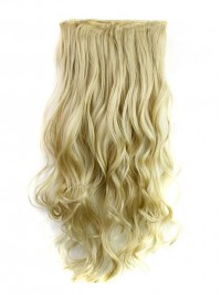 Synthetic Long Wave One Piece Clip In Hair Extension