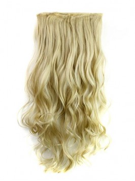 Synthetic Long Wave One Piece Clip In Hair Extensi...