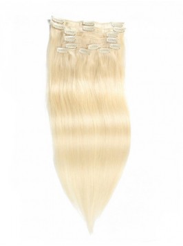 115g Platium Blonde Clip In Hair Cheap Virgin Hair...