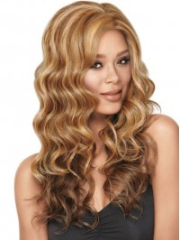 Ombre Central Parting Long Wavy Capless Synthetic Wig 22 Inches