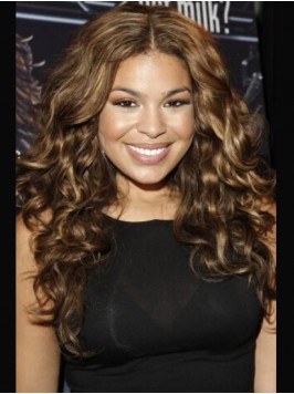 Jordin Sparks Long Central Parting Wavy Lace Front...