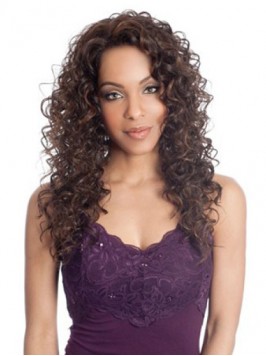Afro-Hair Long Curly Lace Front Synthetic Wig With...