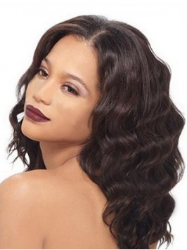 Long Wavy Lace Front Human Hair Wig 24 Inches